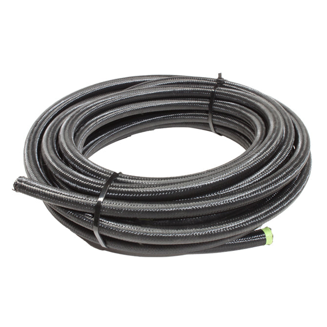 Snow Performance 12 Black Nylon Braided Stainless PTFE Hose - 30Ft. (SNF-61230B)