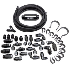 Load image into Gallery viewer, Snow Performance 8an Braided Stainless Fuel Line Kit (Black line) (SNF-60801B)