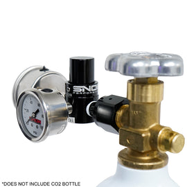 Snow Performance Billet Fixed CO2 Regulator (100PSI) with Gauges (SNO-353G)