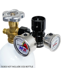 Snow Performance Billet Adjustable Co2 Regulator (0-475PSI) with Gauges (SNO-354G)