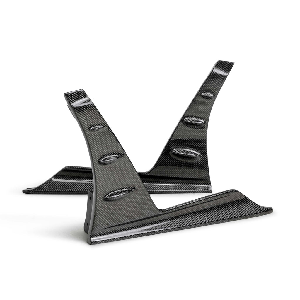 Seibon 23-25 Honda Civic Type-R MB-Style Carbon Fiber Front Side Skirt Extensions (SX23HDCVR-MB-F)